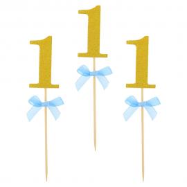 Kakepinner 1 år Lyseblå