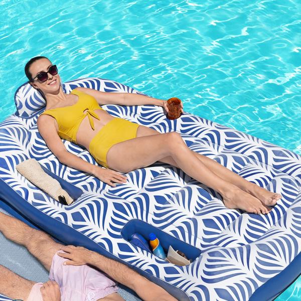 Oppblåsbar Bademadrass Dobbel Comfort Plush