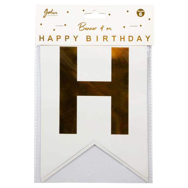 Happy Birthday Flaggirlander Hvit