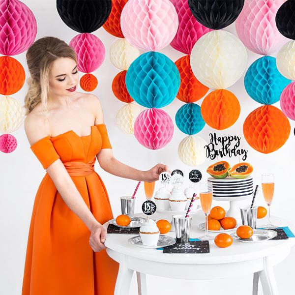 Hengende Honeycomb Lys Krem 20 cm