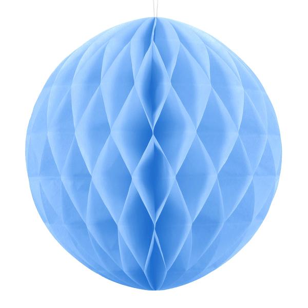 Hengende Honeycomb Lyseblå 40 cm