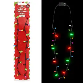 Halsb&aring;nd med LED Juleslynge 90 cm