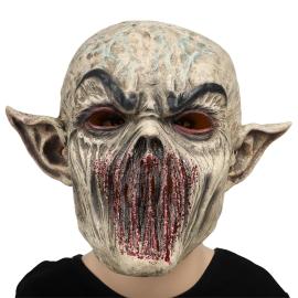 Heldekkende Latexmaske Skummel Goblin
