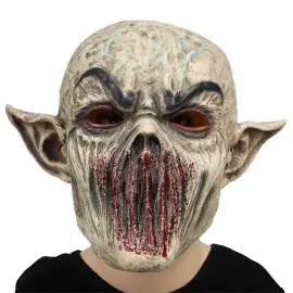 Heldekkende Latexmaske Skummel Goblin
