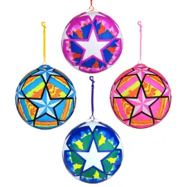 Ball med Spiralkjede Stjerner 25 cm