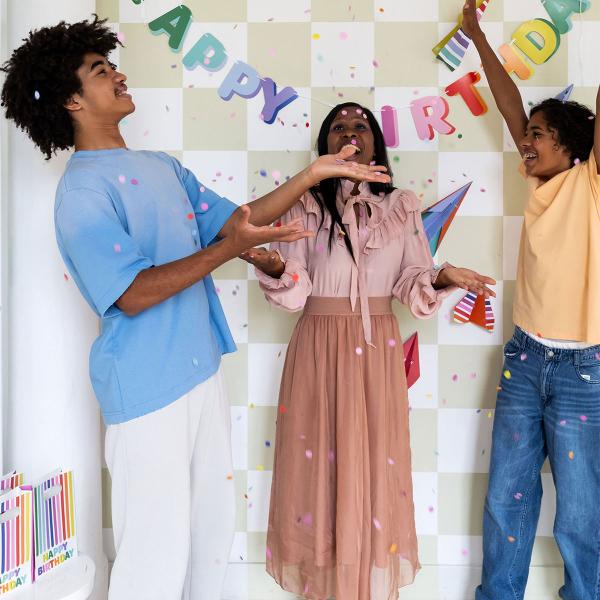 Konfetti Prikker Flerfarget 300-pakning