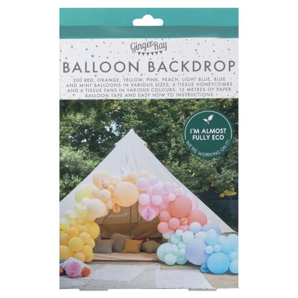 Ballongbue Sett med Pynt Luxe Bright