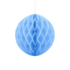 Hengende Honeycomb Lyseblå 20 cm
