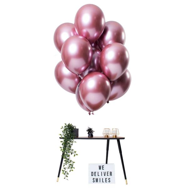 Chrome Mirror Ballonger Rosa
