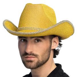 Cowboyhatt Glitrende Gull