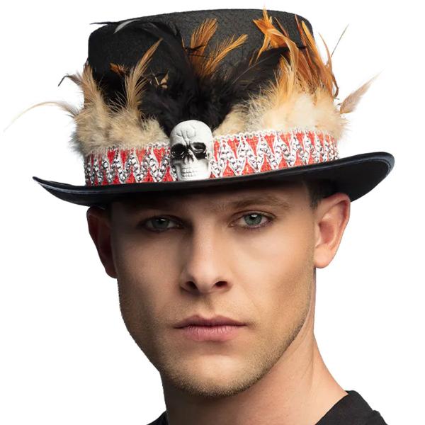 Voodoo Flosshatt med Fjær