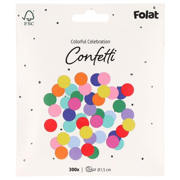 Konfetti Prikker Flerfarget 300-pakning