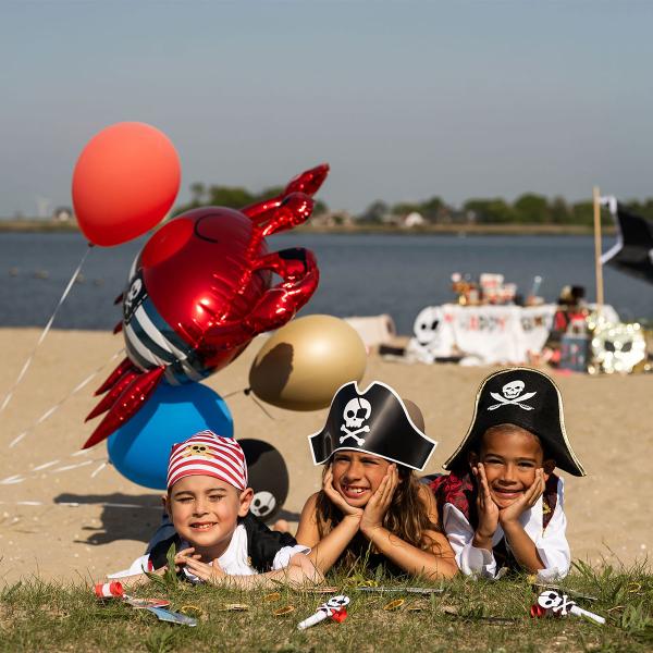 Folieballong Piratkrabbe 90 x 74 cm