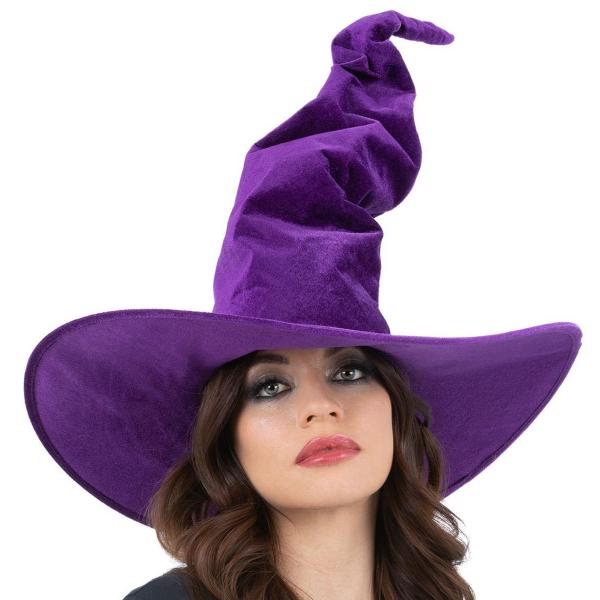 Heksehatt Lilla Velour