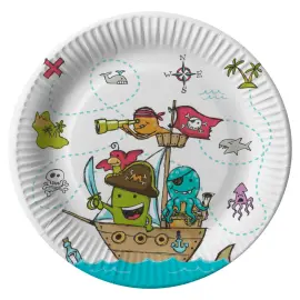 Pirate Crew Papptallerkener