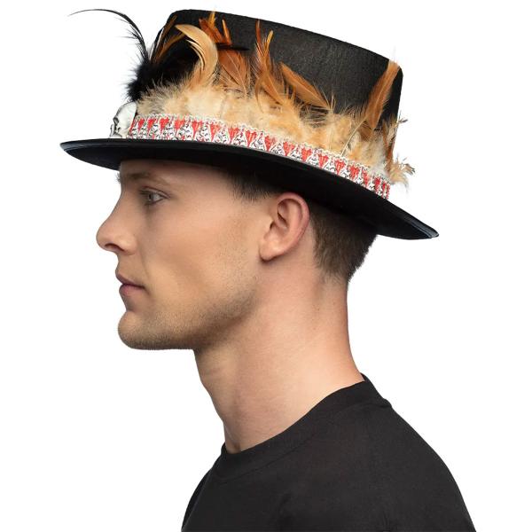 Voodoo Flosshatt med Fjær