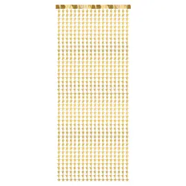 Glittergardin Stjerner Gull