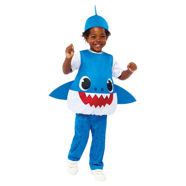 Baby Shark Kostyme Blå