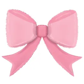 Folieballong Rosett Rosa