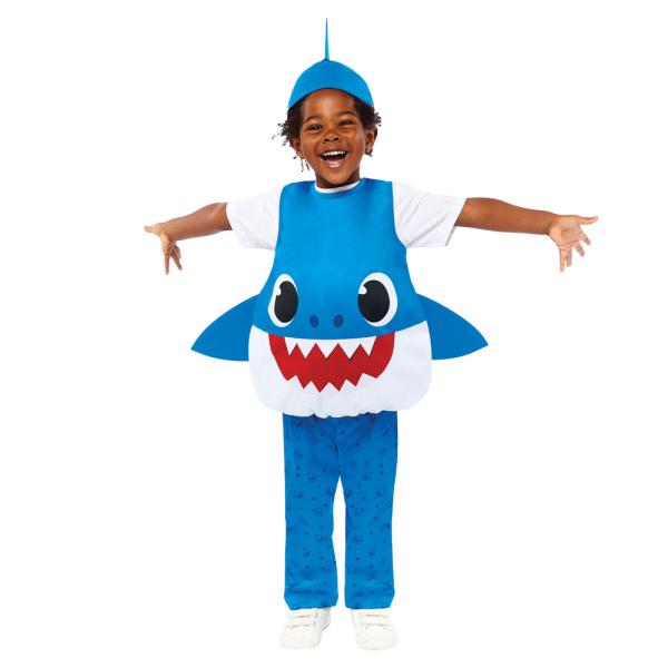Baby Shark Kostyme Blå