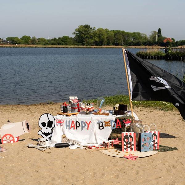 Folieballong Piratskip Stående 70 x 81 cm