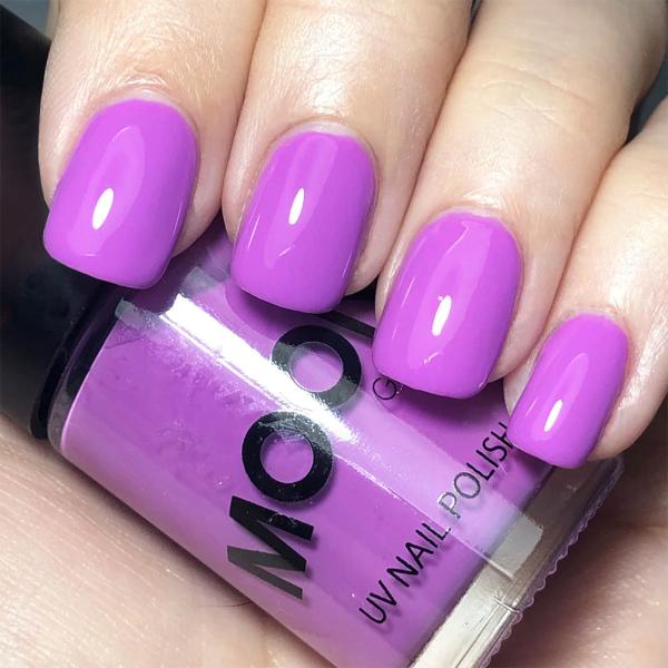 Moon Glow Neon UV Neglelakk Pastell Lilla