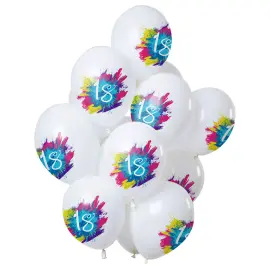 Color Splash 18-års Ballonger Latex