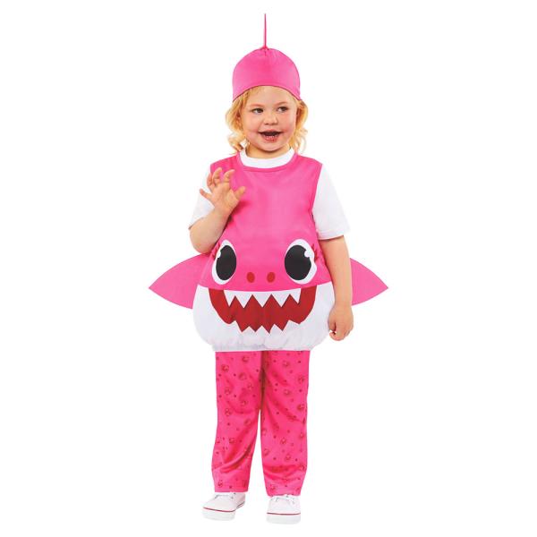 Baby Shark Kostyme Rosa