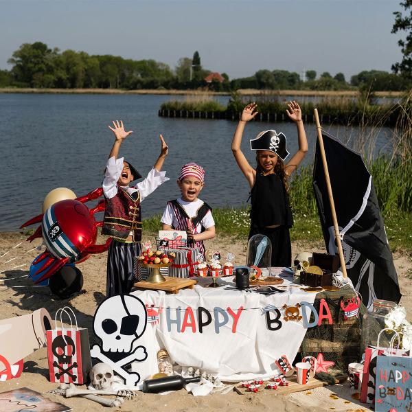 Folieballong Piratskip Stående 70 x 81 cm