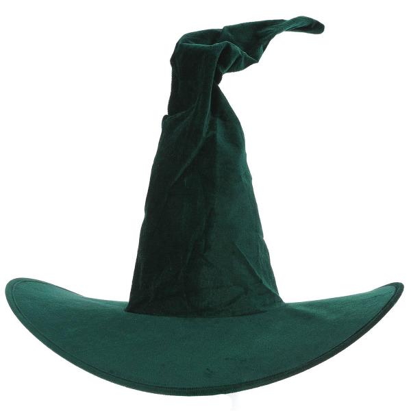 Heksehatt Smaragdgrønn Velour