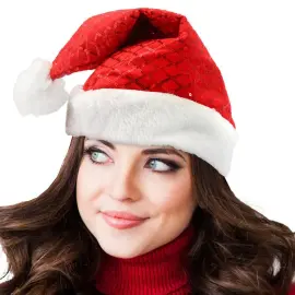 Nisselue R&oslash;d med Paljetter