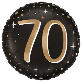 Rund Folieballong Stjerner 70 år