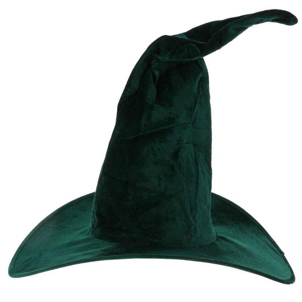 Heksehatt Smaragdgrønn Velour