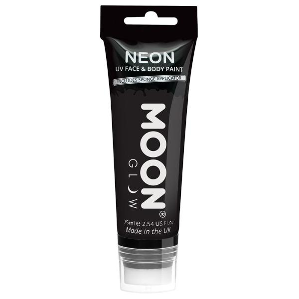 Moon Glow Neon UV Kropps- & Ansiktsfarge Svart 75 ml