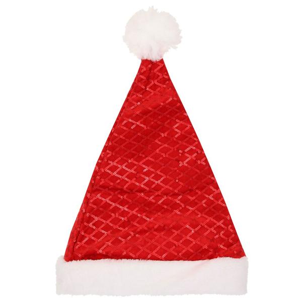 Nisselue Rød med Paljetter