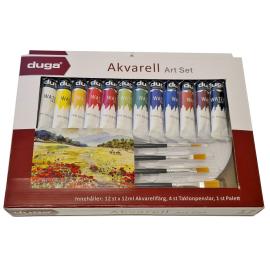 Akvarellmalingssett 17-pakning