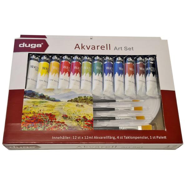 Akvarellmalingssett 17-pakning