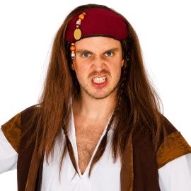 Piratparykk med Bandana Brun/R&oslash;d