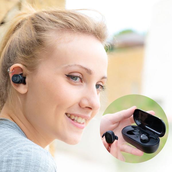 Trådløst Headset med Ladeetui
