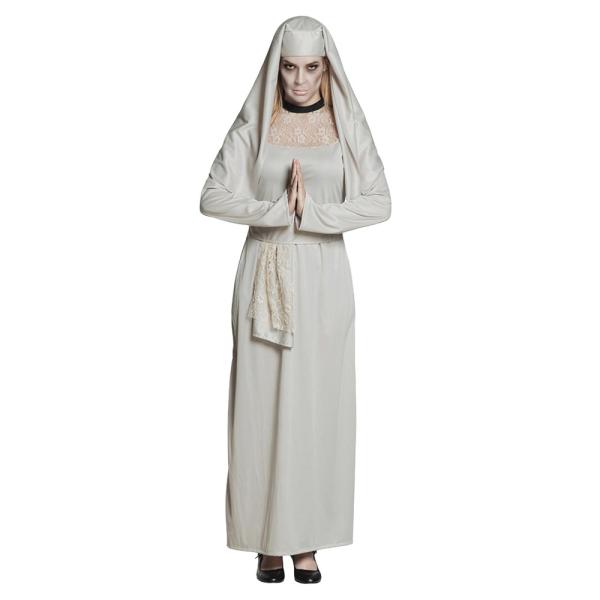 Hvit Spøkelses-Nonne Kostyme