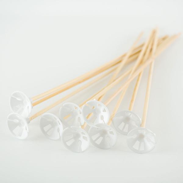 Ballongpinner Bambus 10-pakning