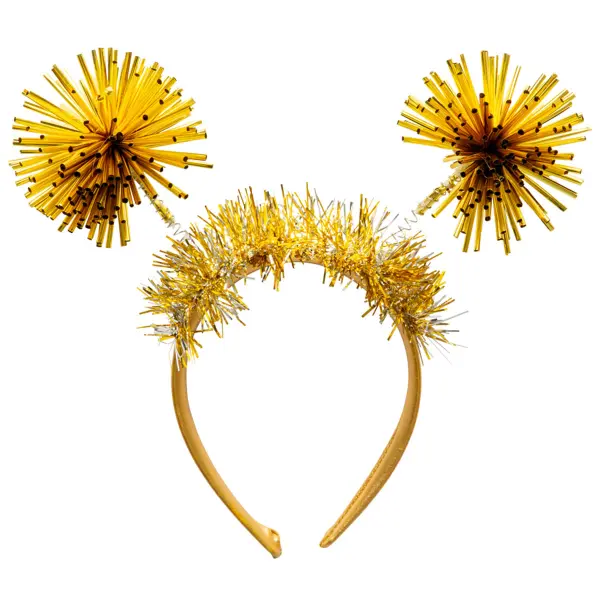 Hårbøyle med Pom Poms Gull