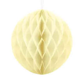 Hengende Honeycomb Strågul 30 cm