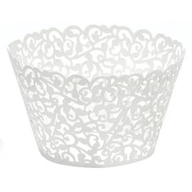 Cupcake Wrappers Hvite