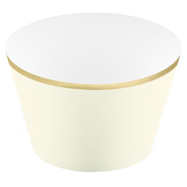 Muffinsformer Gullkant Light Cream
