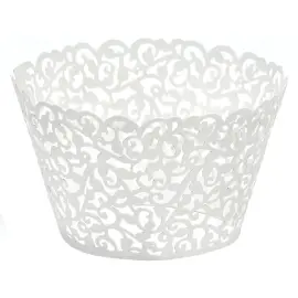 Cupcake Wrappers Hvite