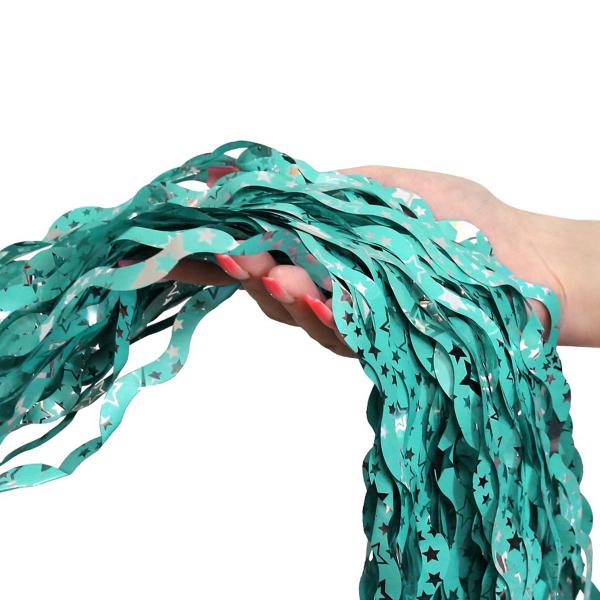 Turkis Dørforheng Swirls med Stjerner