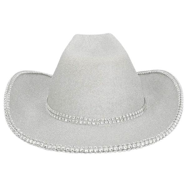 Cowboyhatt Glitrende Sølv