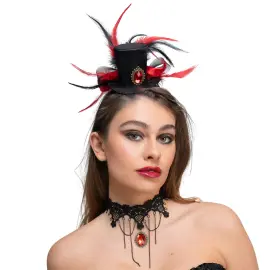 Vampyr Mini H&oslash;y Hatt & Halskjede