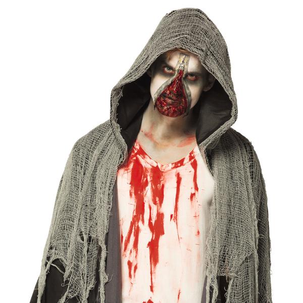 Zombie med Glidelås Sminke Sett
